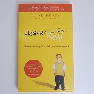 Thomas Nelson Heaven is for Real Yellow Todd Burpo Inspirational Book